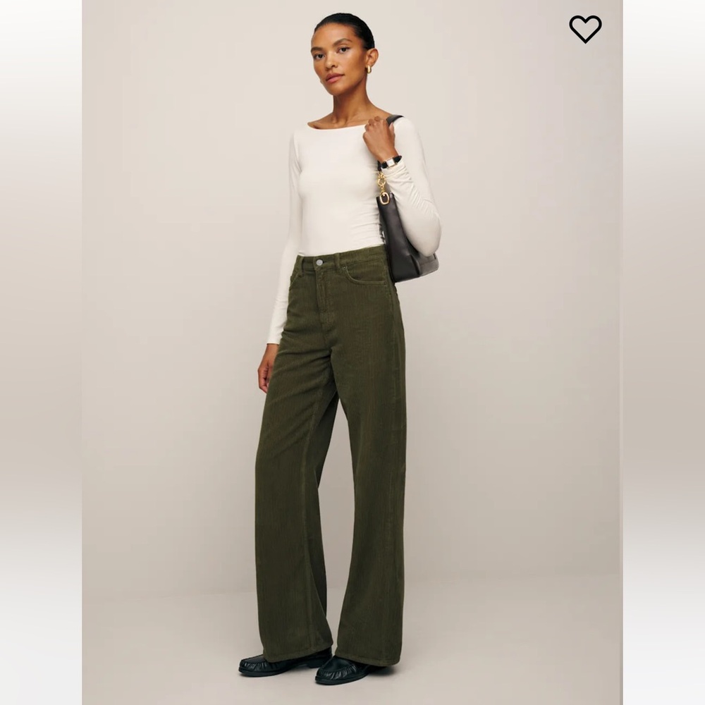 Cary High Rise Slouchy Wide Leg Corduroy Pants